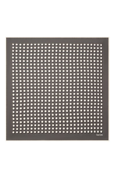 Шелковый платок TOM FORD серого цвета по цене 19750 руб., арт. 6TF96/TF312, фото 3 Шелковый платок TOM FORD, арт. 6TF96/TF312, фото 3