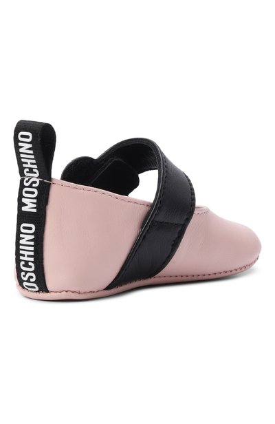 Кожаные пинетки MOSCHINO, арт. 84054/VAR5, фото 3