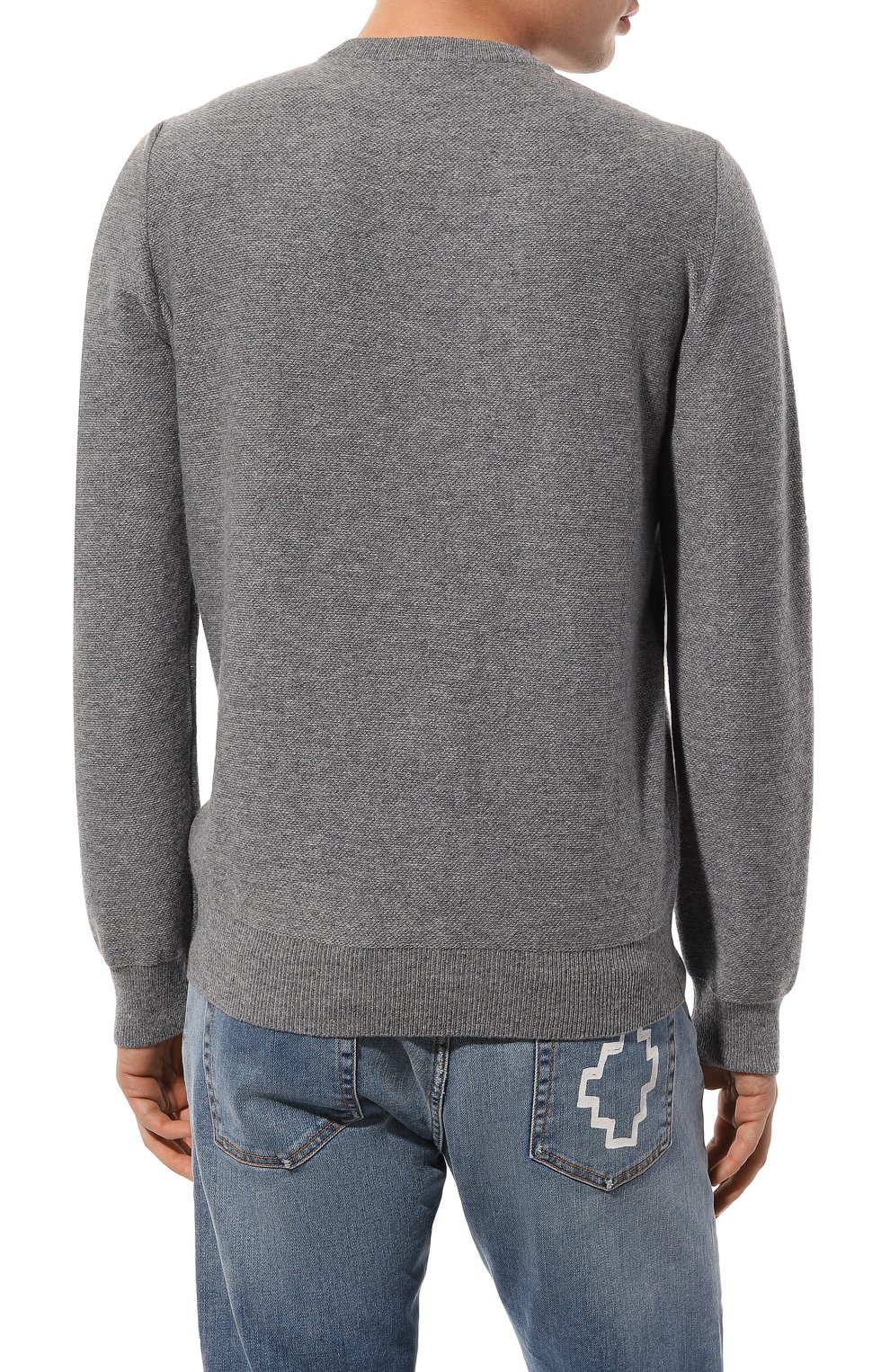 Джемпер из шерсти и кашемира ZILLI серого цвета по цене 99500 руб., арт. KRN001M0220VZF000, фото 4 Джемпер из шерсти и кашемира ZILLI, арт. KRN001M0220VZF000, фото 4