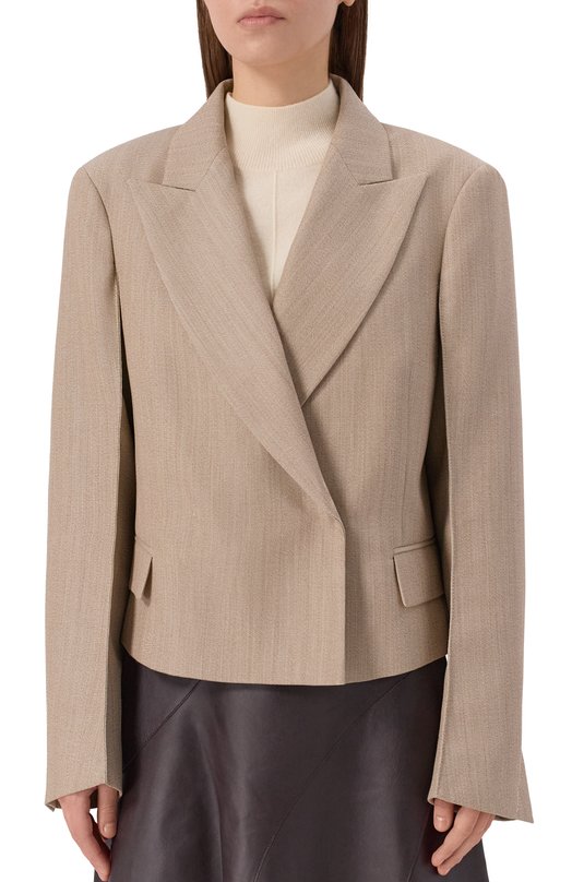 Шерстяной жакет BOSS 50550795 Серый  50550795 Фото 3