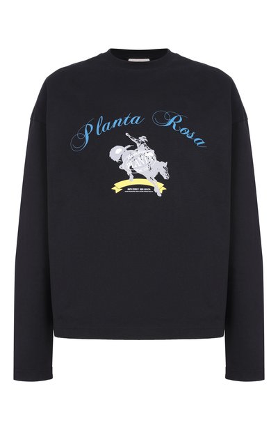 Женская хлопковый лонгслив PLANTA ROSA, арт. PR/L02.1/RODEO-ICON/300VELVET