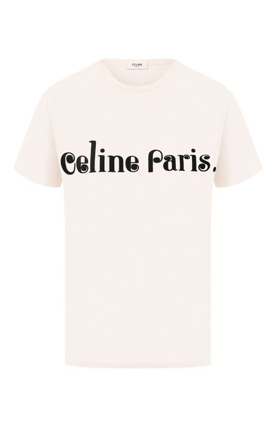 Женская хлопковая футболка CELINE, арт. 2X406090K