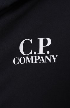 Детский хлопковая толстовка C.P. COMPANY темно-синего цвета, арт. CNF009/LCA69/10-14 | Фото 3 (Рукава: Длинные; Драгоценные камни: Проставлено; Материал сплава: Проставлено; Мальчики Кросс-КТ: Толстовка-одежда, Толстовка-спорт; Материал внешний: Хлопок; Ростовка одежда: 13 - 15 лет | 158 см, 16 лет | 164 см, 10 - 11 лет | 140 - 146см)