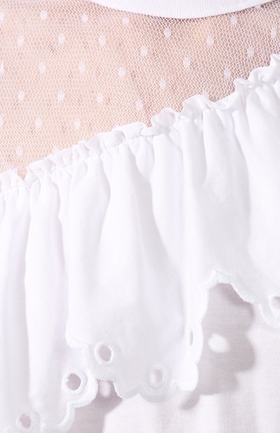 Хлопковая футболка REDVALENTINO белого цвета по цене 30850 руб., арт. TR0MG05T/550, фото 5 Хлопковая футболка REDVALENTINO, арт. TR0MG05T/550, фото 5