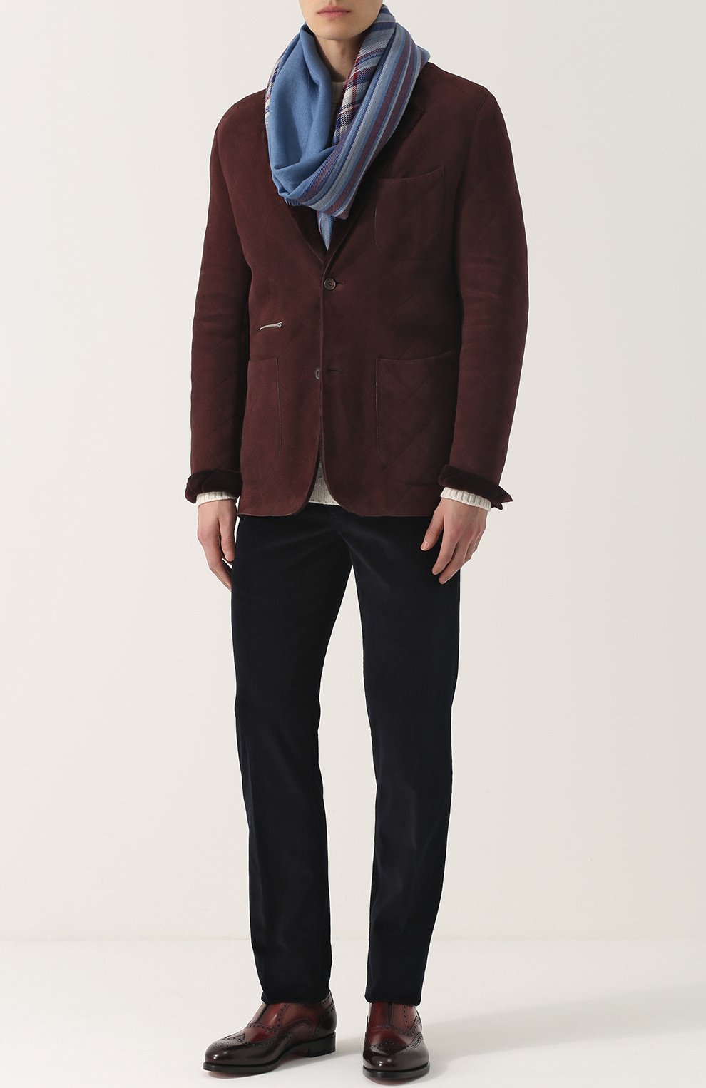 Кашемировый свитер фактурной вязки BERLUTI, арт. R12KRL70-YABX, фото 3