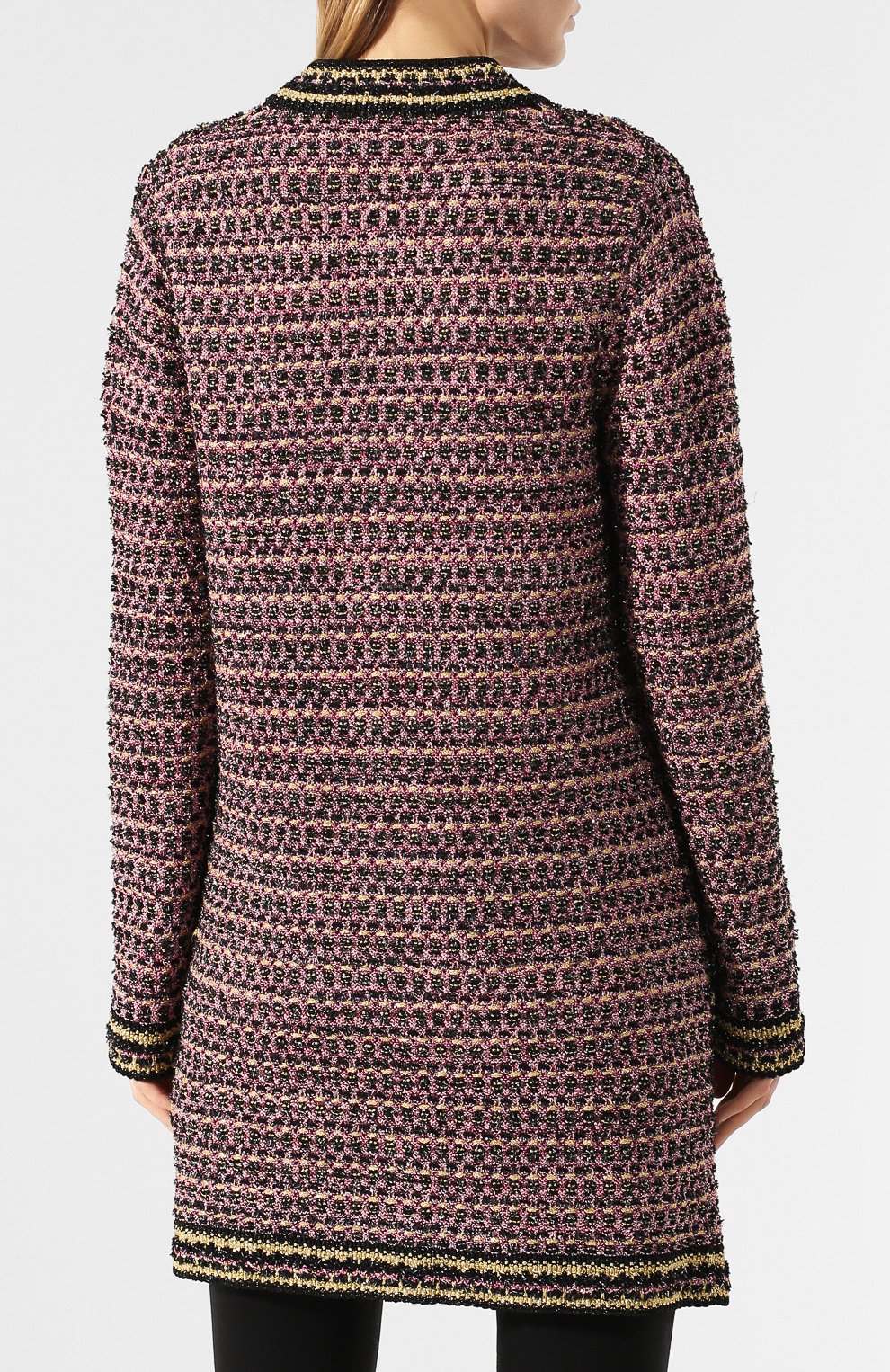 Твидовый кардиган M MISSONI розового цвета по цене 73500 руб., арт. 2DA00008/2K0031, фото 4 Твидовый кардиган M MISSONI, арт. 2DA00008/2K0031, фото 4