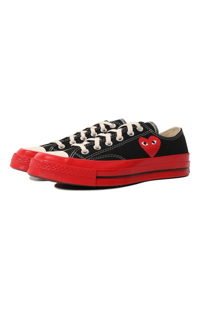 Текстильные кеды comme des garcons play x converse COMME DES GARCONS PLAY, арт. A01795, фото 1