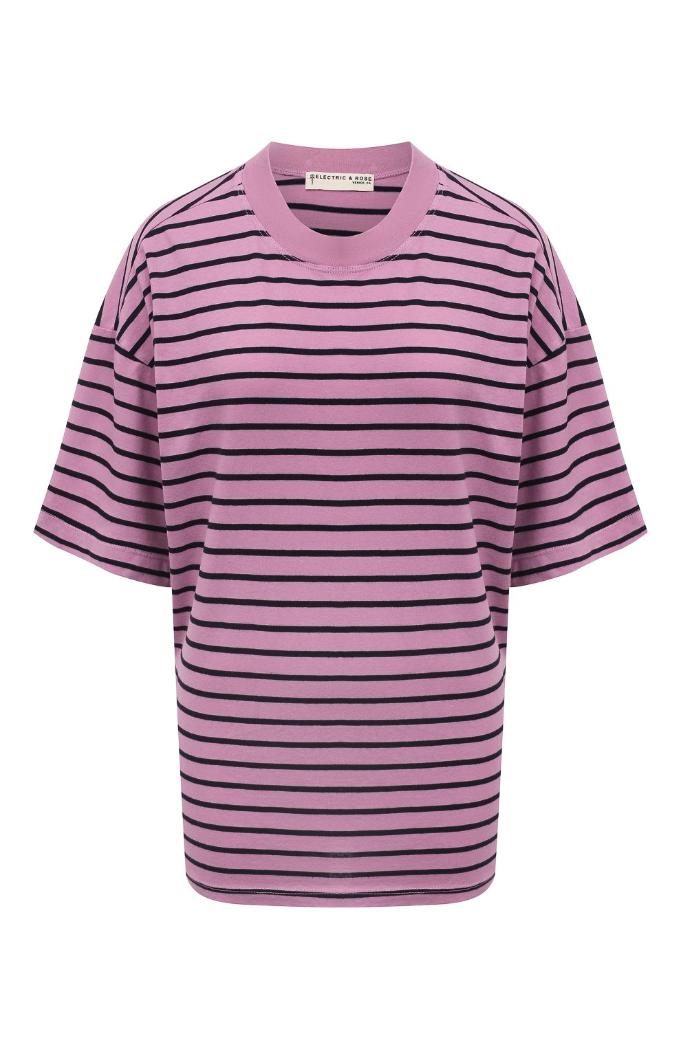 Хлопковая футболка ELECTRIC AND ROSE, арт. LFTP24-STRIPE, фото 1