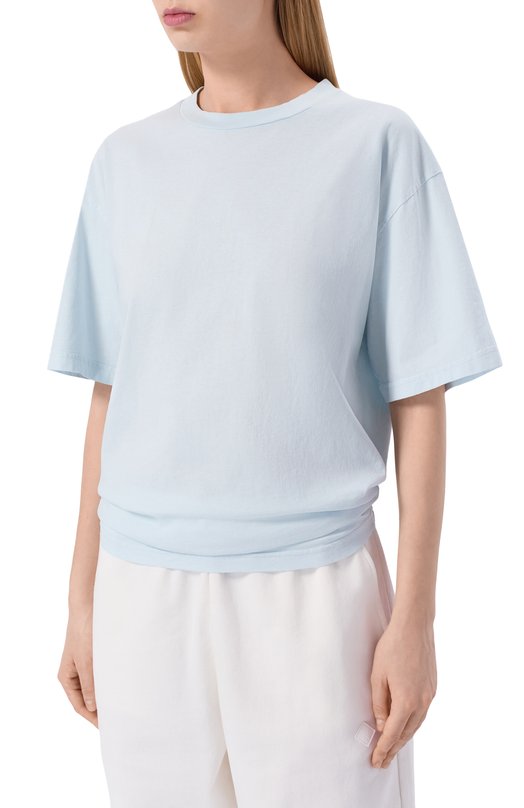 Хлопковая футболка Haikure HEW54139TJ055PX/H0NEY Голубой  HEW54139TJ055PX/H0NEY Фото 3