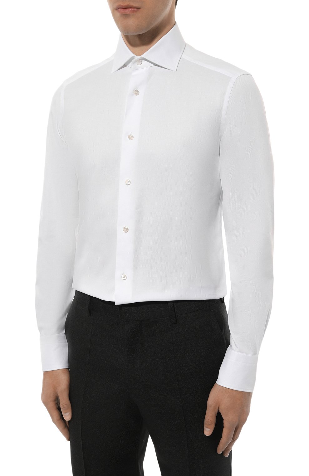 Хлопковая сорочка ZEGNA, арт. 703901A7/9MS0BA, фото 3