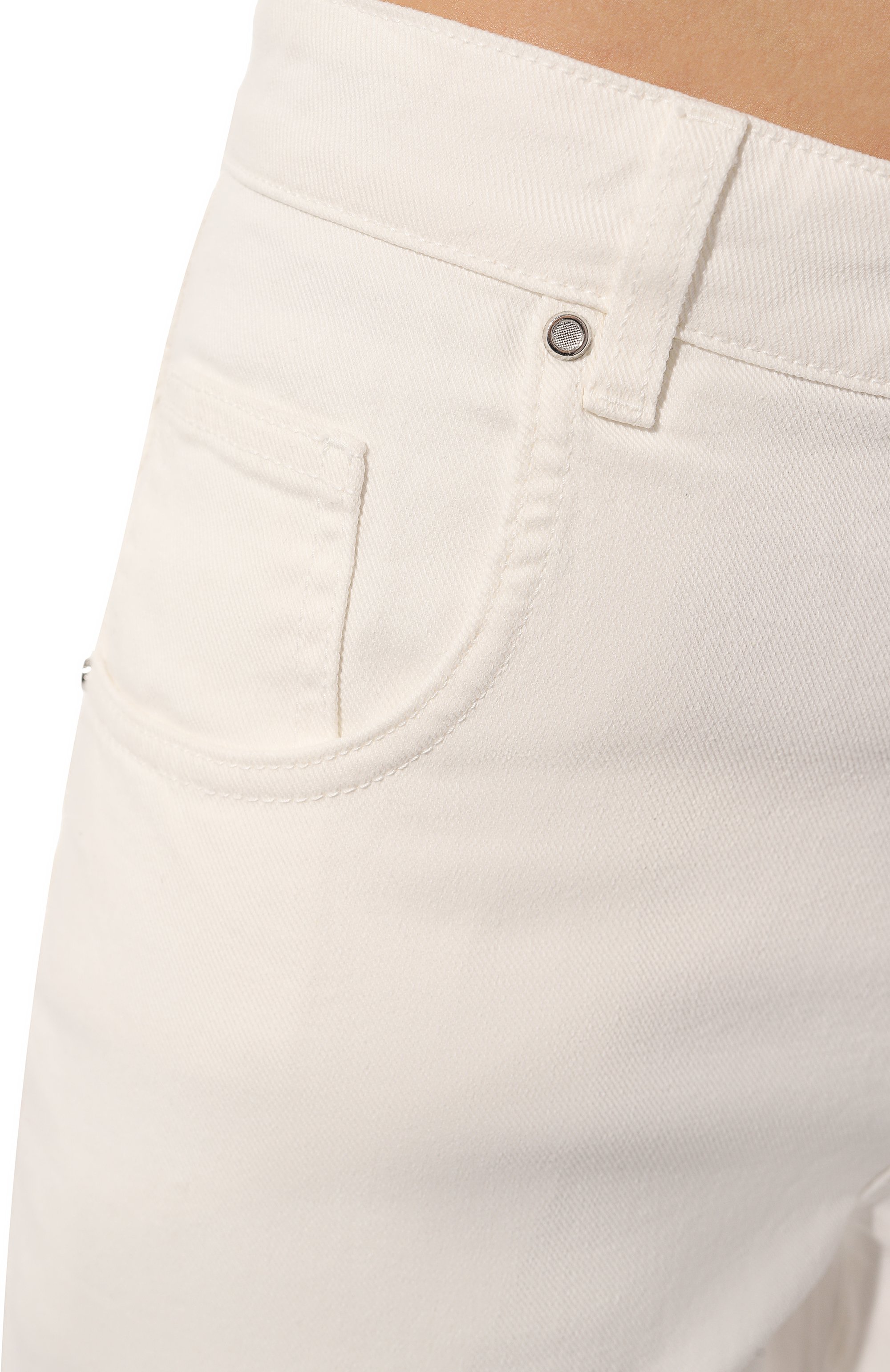 Джинсы KITON белого цвета по цене 99500 руб., арт. DJ56103K0906D, фото 5 Джинсы KITON, арт. DJ56103K0906D, фото 5