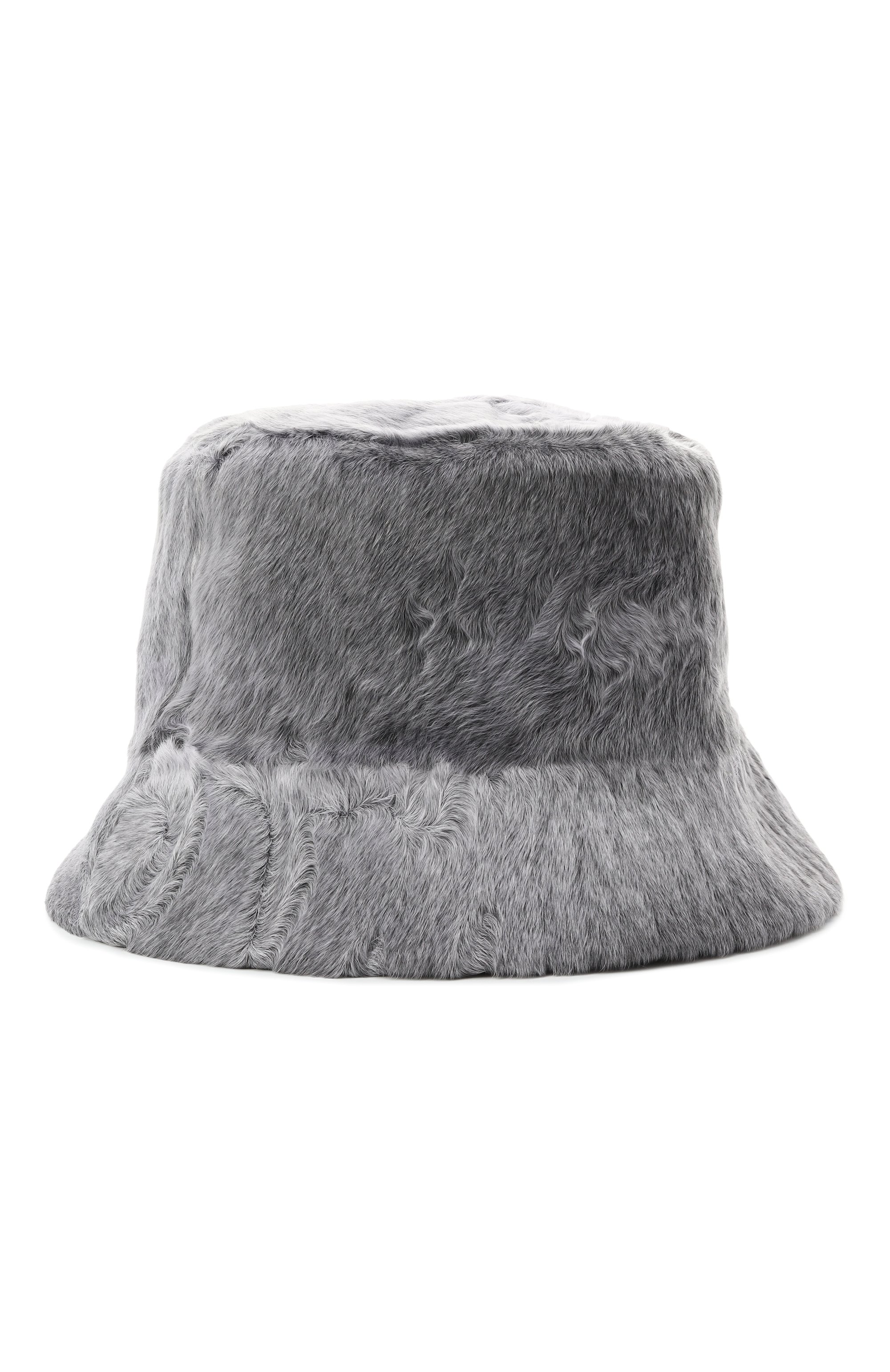 Панама из каракульчи VICTORIA KUSENKOVA серого цвета по цене 105820 руб., арт. 157100008042, фото 1 Панама из каракульчи VICTORIA KUSENKOVA, арт. 157100008042, фото 1