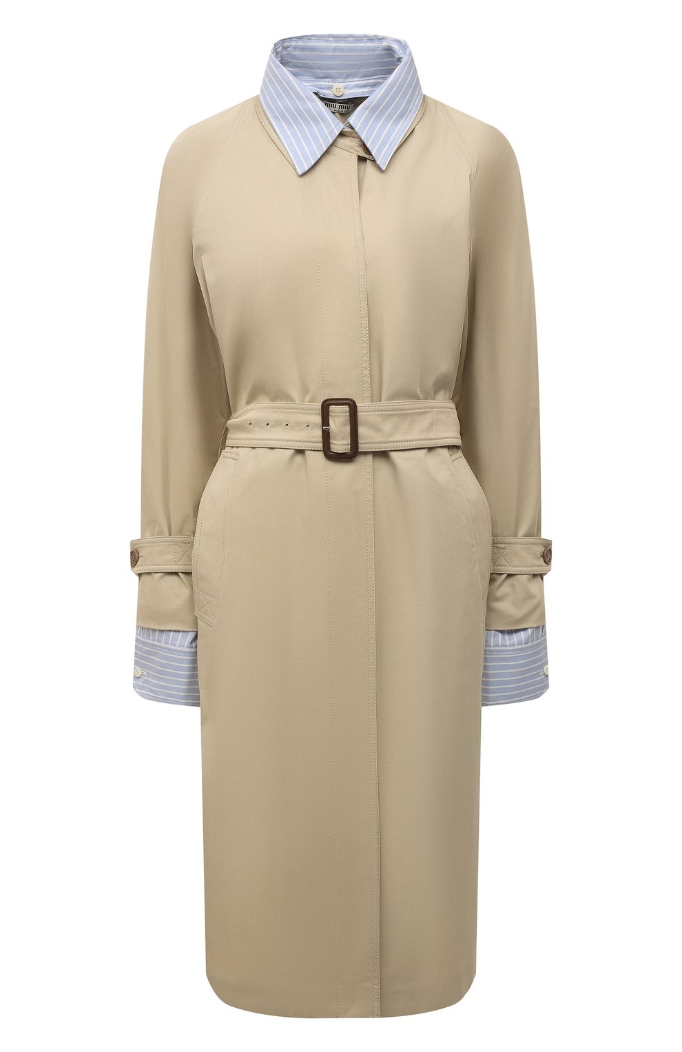 Хлопковый тренч MIU MIU, арт. MS1892-1GQS-F0224, фото 1