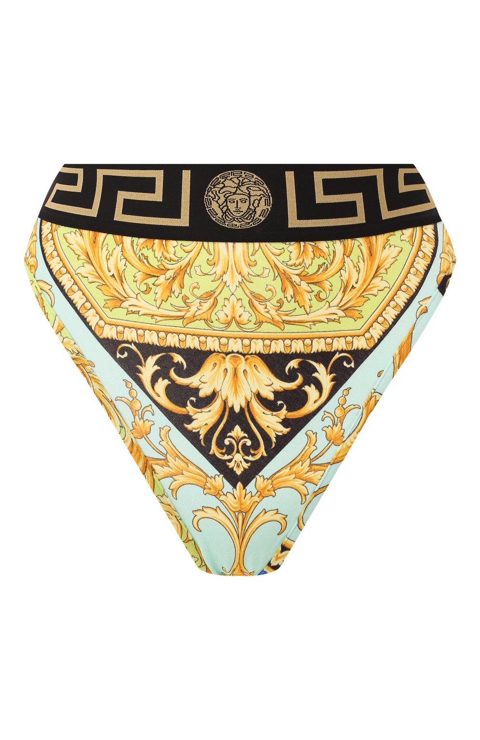 Трусы-слипы VERSACE зеленого цвета по цене 29000 руб., арт. AUD08034/A233012, фото 1 Трусы-слипы VERSACE, арт. AUD08034/A233012, фото 1