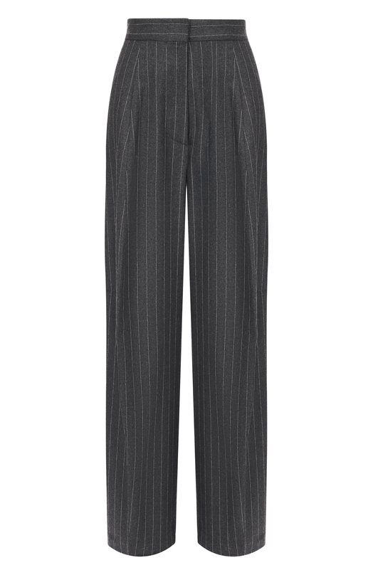 Брюки из шерсти и вискозы Sportmax BELGI01234 Серый BELGI01234