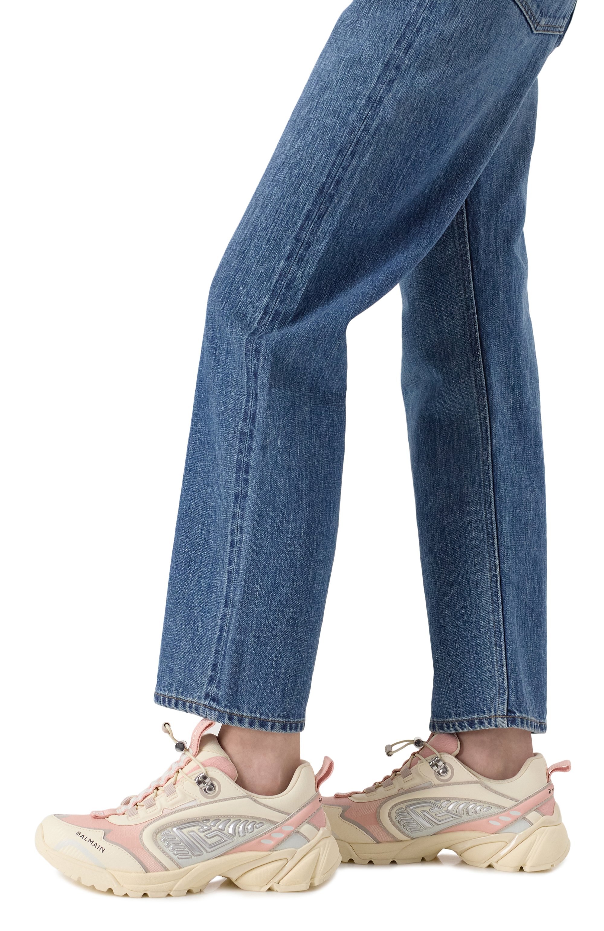 Комбинированные кроссовки cosmic dust BALMAIN, арт. EN1VI733/TRGY, фото 3