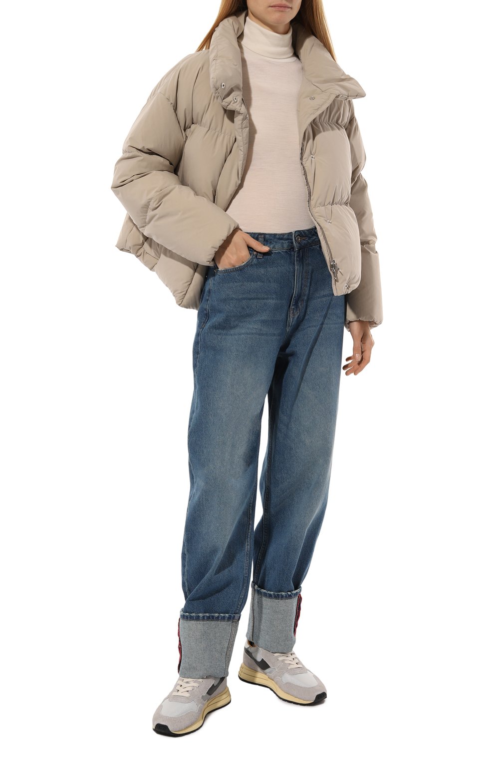 Пуховик LEMPELIUS бежевого цвета по цене 92400 руб., арт. 222 NEA/3050, фото 2 Пуховик LEMPELIUS, арт. 222 NEA/3050, фото 2