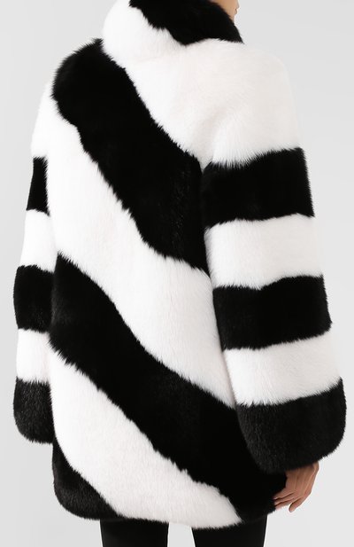 Шуба из меха лисы SAINT LAURENT, арт. 583991/Y7LY2, фото 4