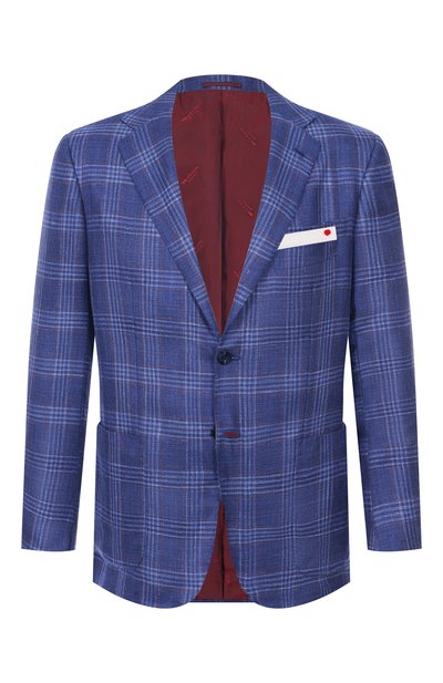Мужской пиджак из кашемира и шелка KITON, арт. UG81K06T46