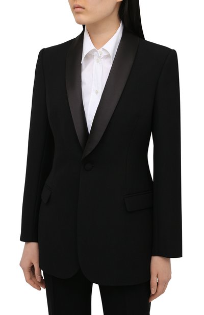 Шерстяной жакет WARDROBE.NYC черного цвета по цене 115000 руб., арт. W4011R05, фото 3 Шерстяной жакет WARDROBE.NYC, арт. W4011R05, фото 3