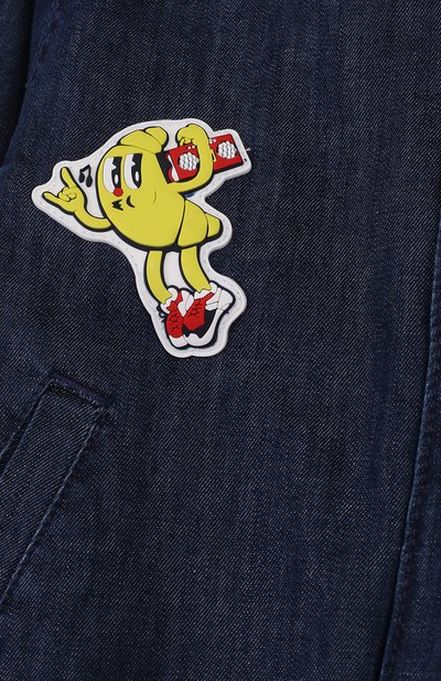 Джинсовая куртка-бомбер с нашивками KENZO, арт. KL41508/3A-6A, фото 3