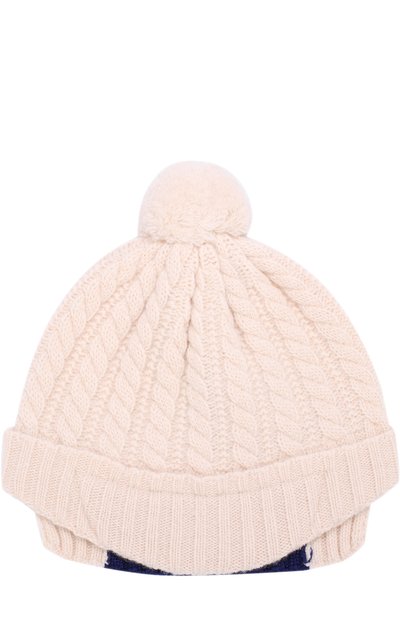Шерстяная шапка фактурной вязки с помпоном GUCCI, арт. 473583/4K206, фото 1