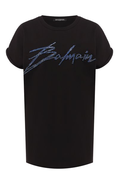 Женская хлопковая футболка BALMAIN, арт. RF11953/P001