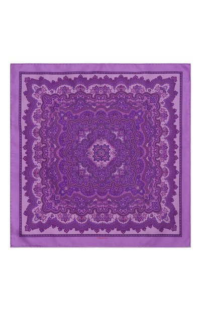 Шелковый платок STEFANO RICCI фиолетового цвета по цене 23500 руб., арт. FZSR5/95016, фото 3 Шелковый платок STEFANO RICCI, арт. FZSR5/95016, фото 3