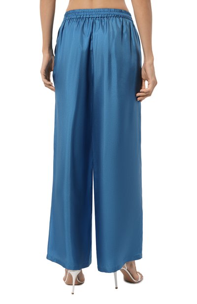 Шелковые брюки AKHMADULLINA голубого цвета по цене 99900 руб., арт. 1225.3B601/S410, фото 4 Шелковые брюки AKHMADULLINA, арт. 1225.3B601/S410, фото 4