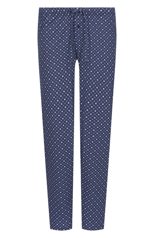 Хлопковые домашние брюки Hanro 075216 Синий 075216