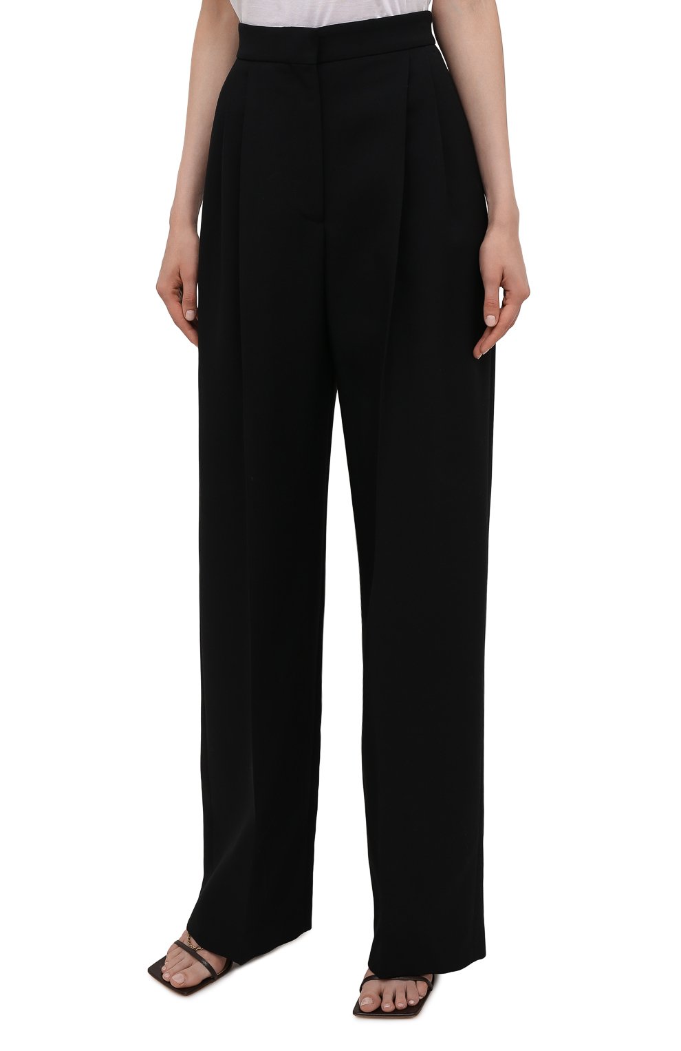Брюки из шерсти и шелка ALEXANDER MCQUEEN, арт. 663866/QJAAA, фото 3
