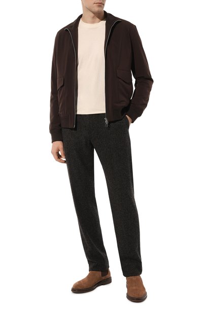 Брюки из шерсти и шелка AGNONA, арт. T706U6E/U1118E, фото 2