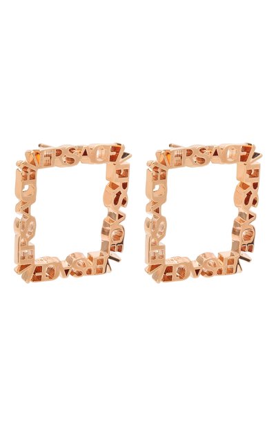 Серьги VERSACE золотого цвета по цене 49950 руб., арт. 1002272/1A00620, фото 3 Серьги VERSACE, арт. 1002272/1A00620, фото 3