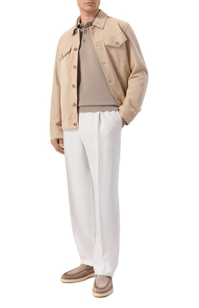 Хлопковое поло DUNO бежевого цвета по цене 19950 руб., арт. N0VUS/BARZI, фото 2 Хлопковое поло DUNO, арт. N0VUS/BARZI, фото 2