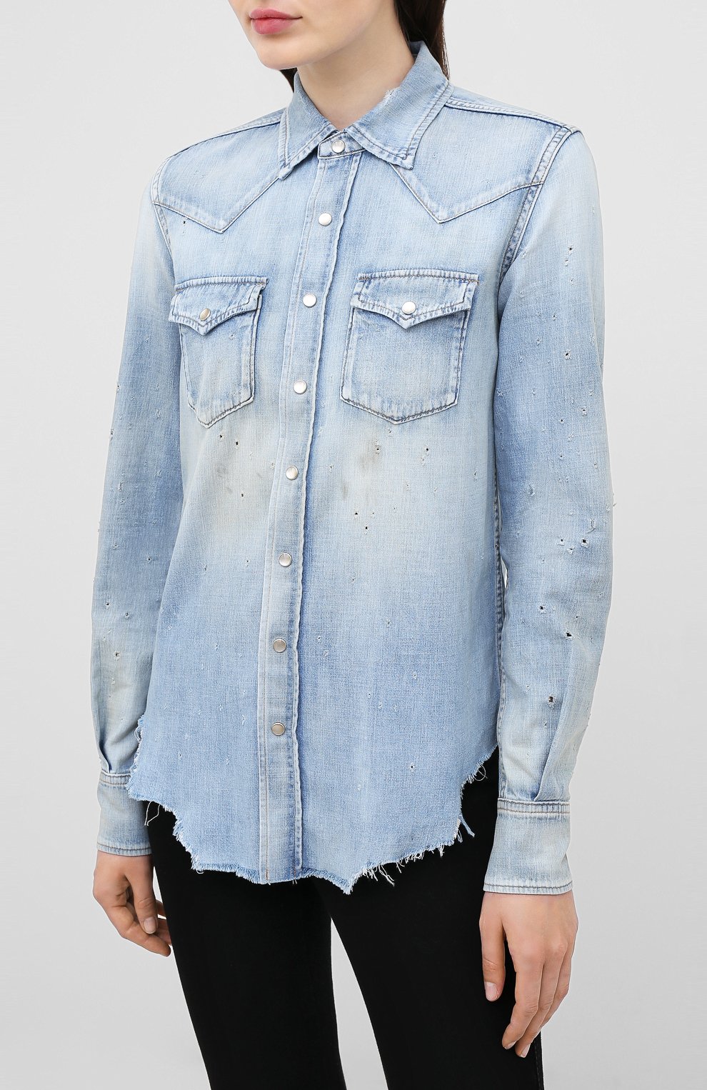 Джинсовая рубашка SAINT LAURENT, арт. 630221/Y880Z, фото 3