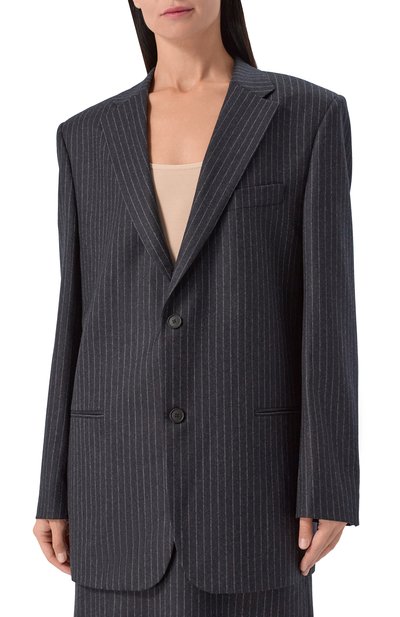 Шерстяной жакет PETAR PETROV темно-серого цвета по цене 230000 руб., арт. F25TJ9B/W00L, фото 3 Шерстяной жакет PETAR PETROV, арт. F25TJ9B/W00L, фото 3