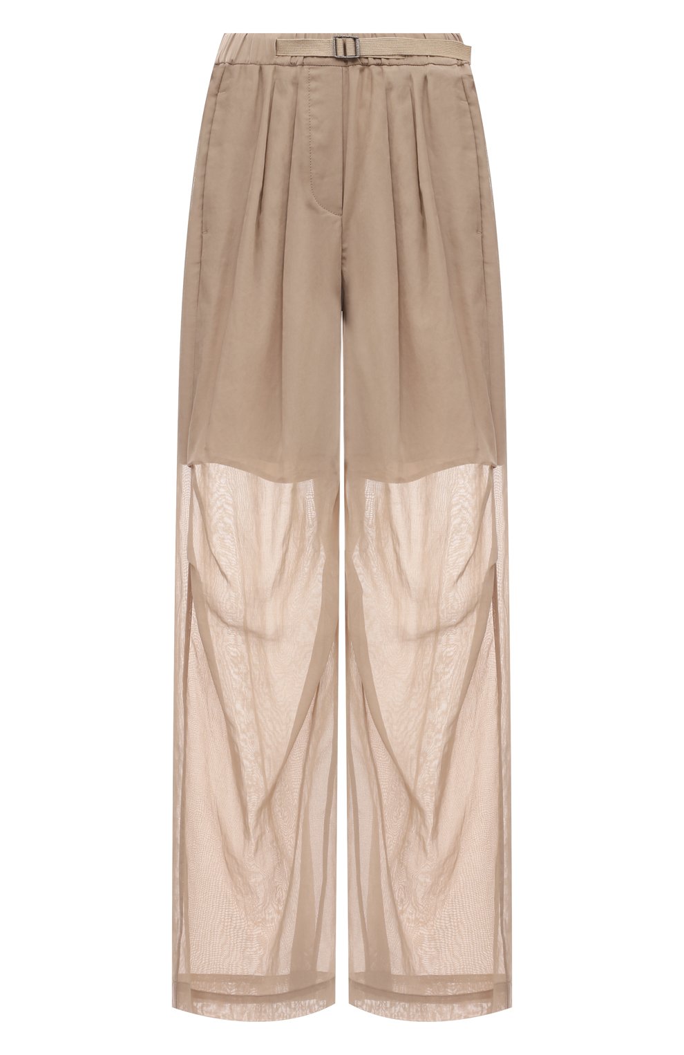 Хлопковые брюки BRUNELLO CUCINELLI бежевого цвета по цене 244000 руб., арт. MH911P8557, фото 1 Хлопковые брюки BRUNELLO CUCINELLI, арт. MH911P8557, фото 1