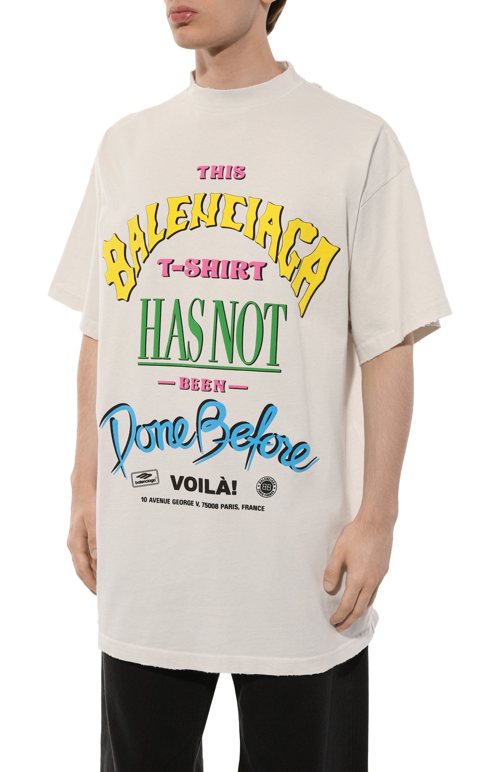 Хлопковая футболка BALENCIAGA, арт. 787349/TQVW4, фото 7