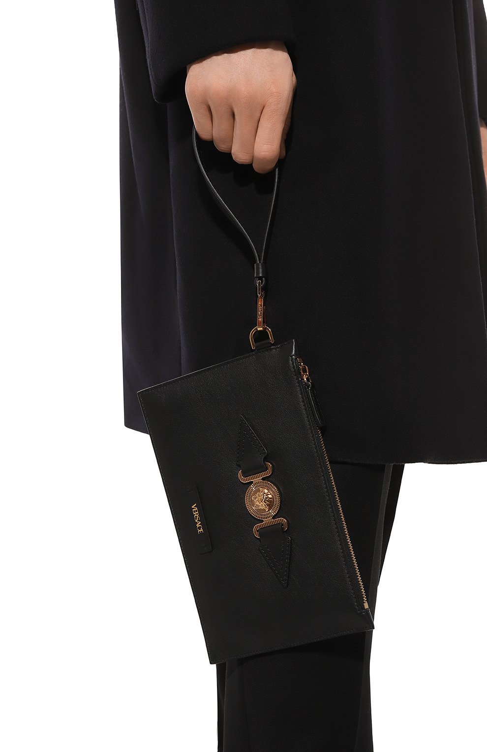 Кожаный клатч VERSACE, арт. 1006240/1A031901B00V, фото 2