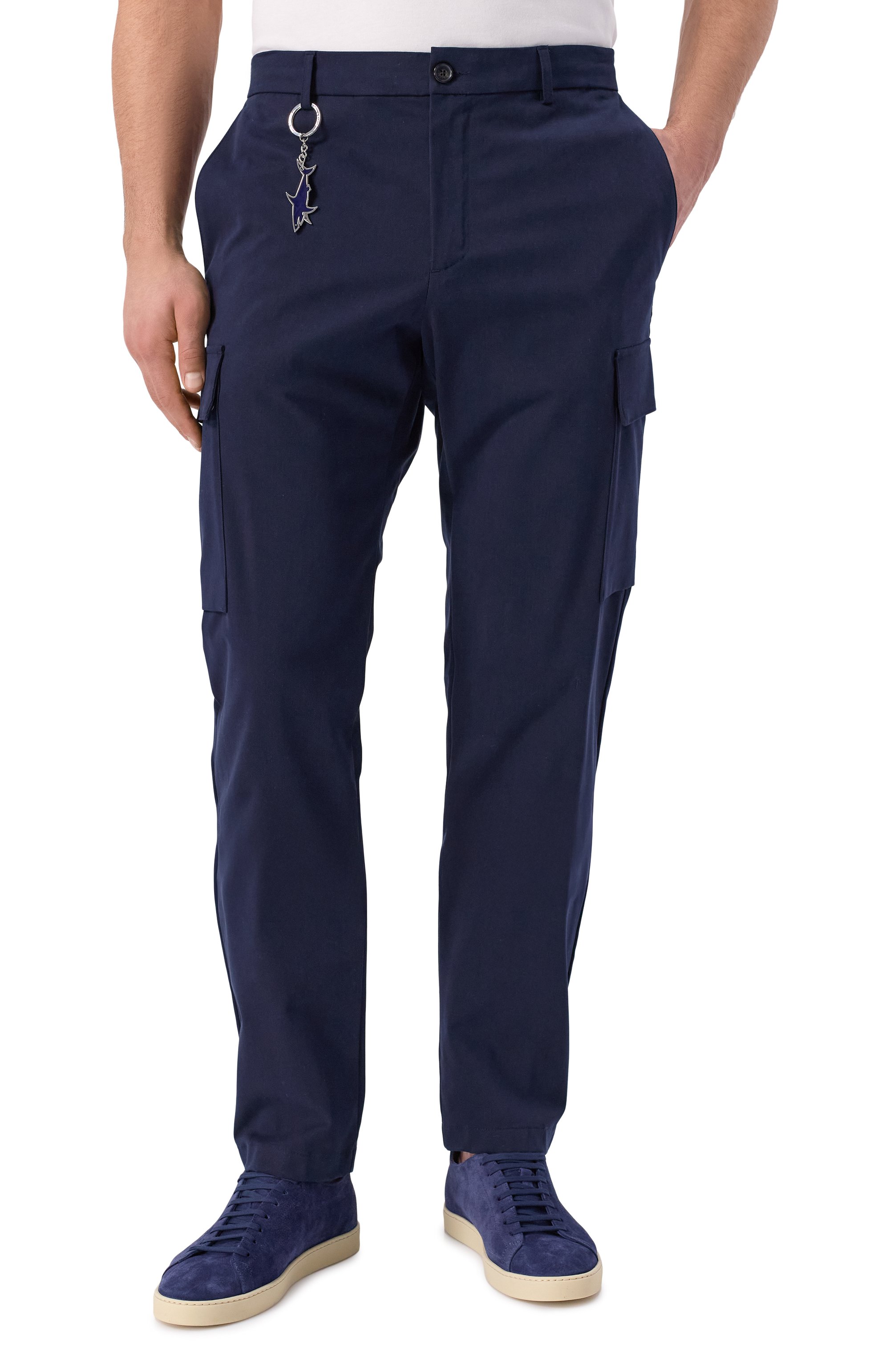 Брюки-карго PAUL&SHARK темно-синего цвета по цене 39950 руб., арт. 25414086/54, фото 3 Брюки-карго PAUL&SHARK, арт. 25414086/54, фото 3