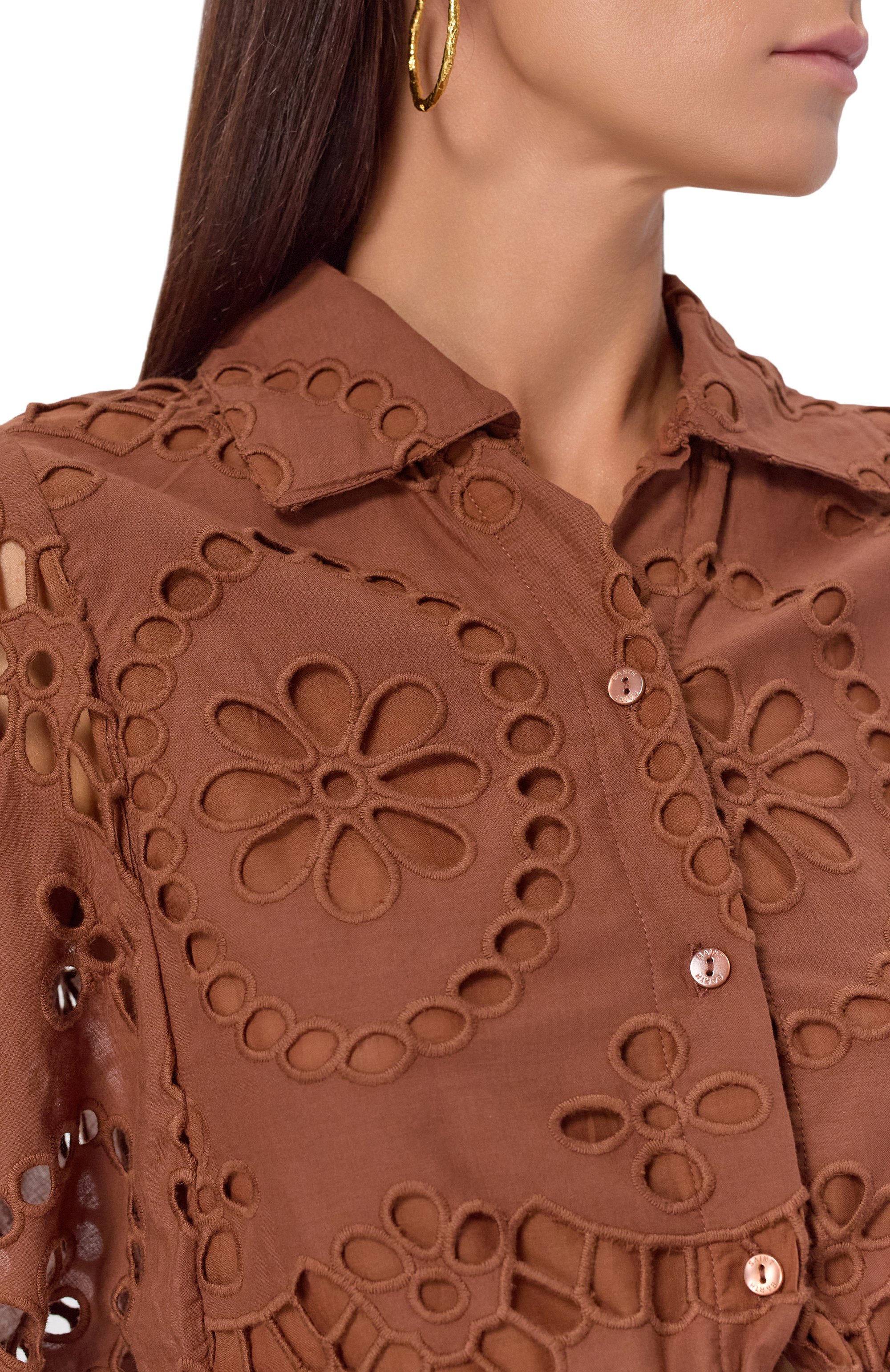 Хлопковая блузка MC2 SAINT BARTH, арт. STBW FEBE/00378H, фото 5