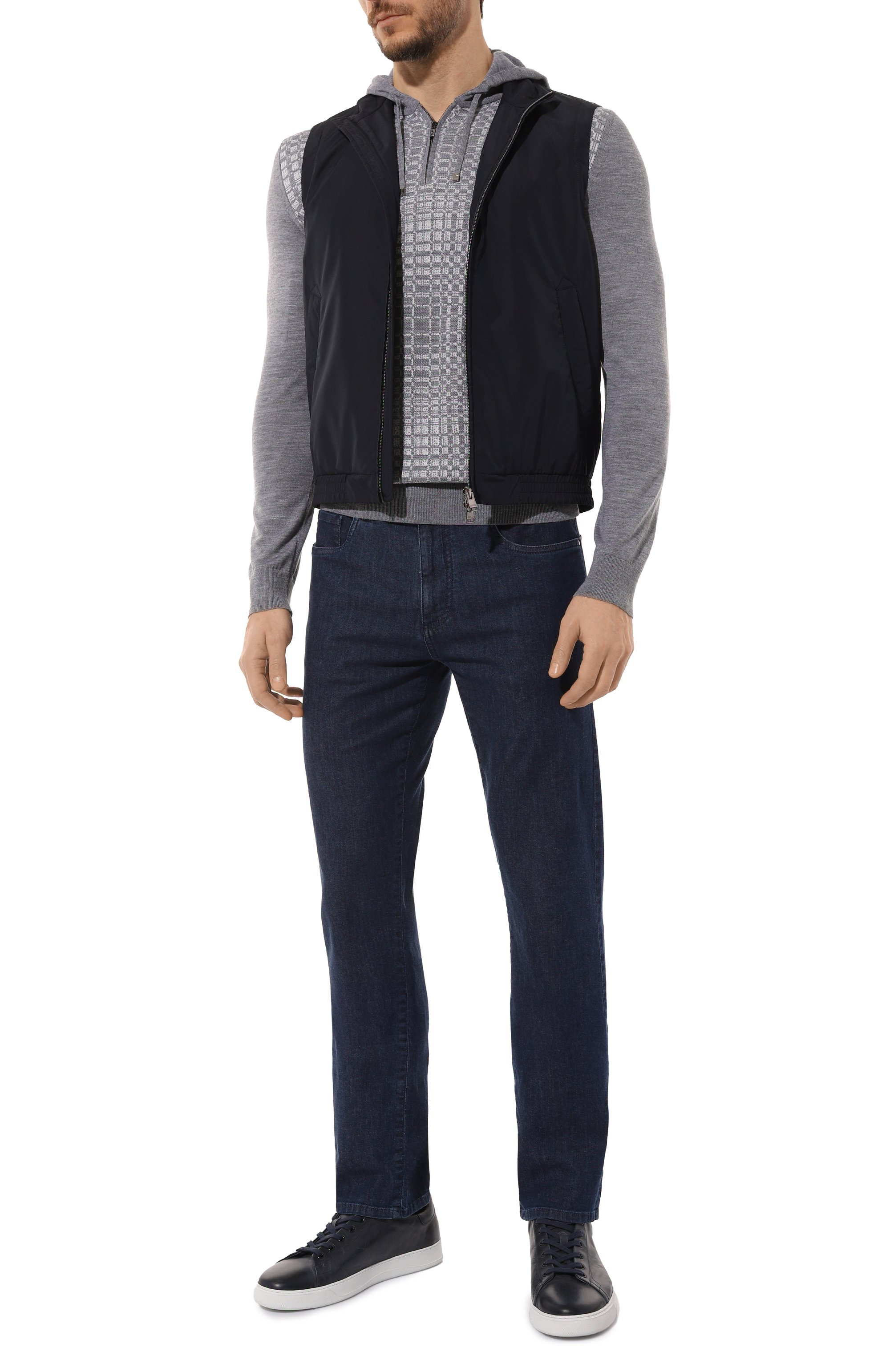 Худи из шерсти и шелка ZILLI, арт. KH0001M0230VRAD00, фото 2