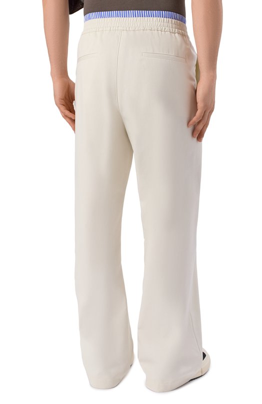 Хлопковые брюки MSGM 4040MP06/267104 Серый  4040MP06/267104 Фото 4