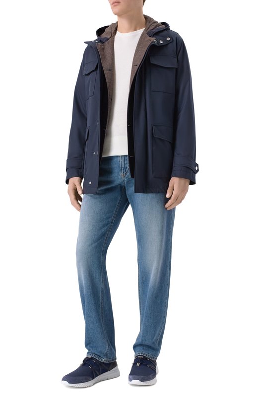 Текстильные кроссовки Stefano Ricci UV689G6536/TWYSDP Синий  UV689G6536/TWYSDP Фото 2