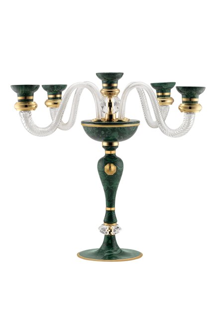 Подсвечник на пять свечей royal malachite STEFANO RICCI, арт. 0A05CANDLE/MLCH01