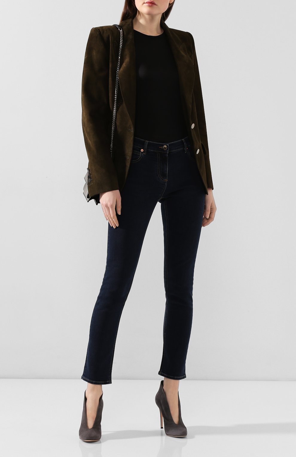 Замшевые ботильоны vamp GIANVITO ROSSI, арт. G29450/SUEDE, фото 2