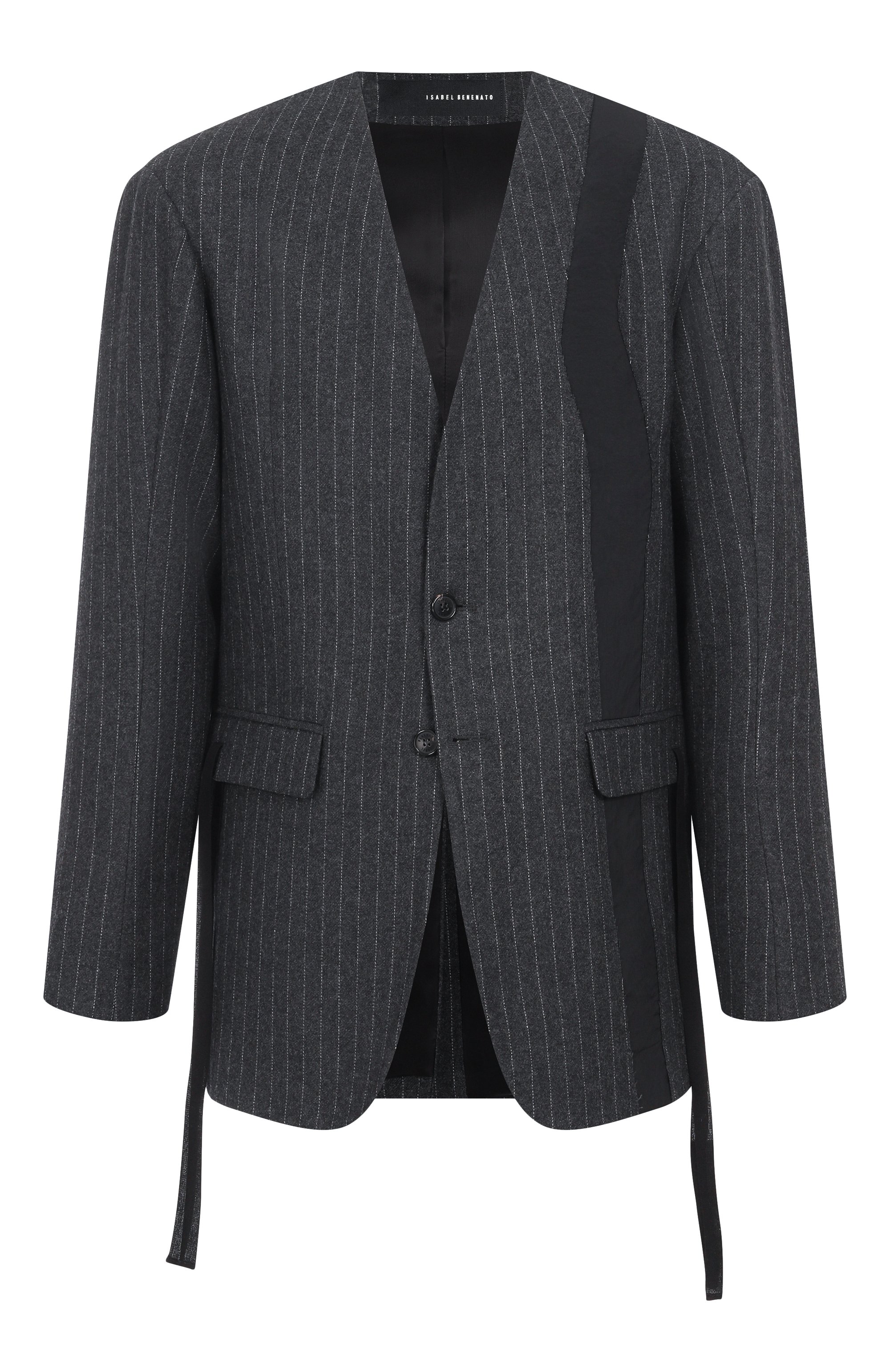 Пиджак из шерсти и хлопка ISABEL BENENATO темно-серого цвета по цене 166000 руб., арт. UW46F25, фото 1 Пиджак из шерсти и хлопка ISABEL BENENATO, арт. UW46F25, фото 1