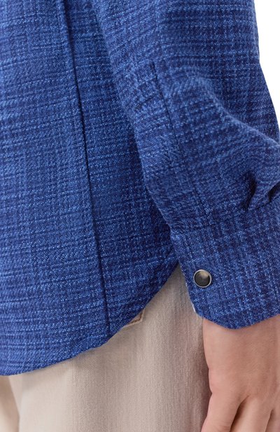 Рубашка из шерсти и шелка KITON, арт. UMCMARK0617E14, фото 5