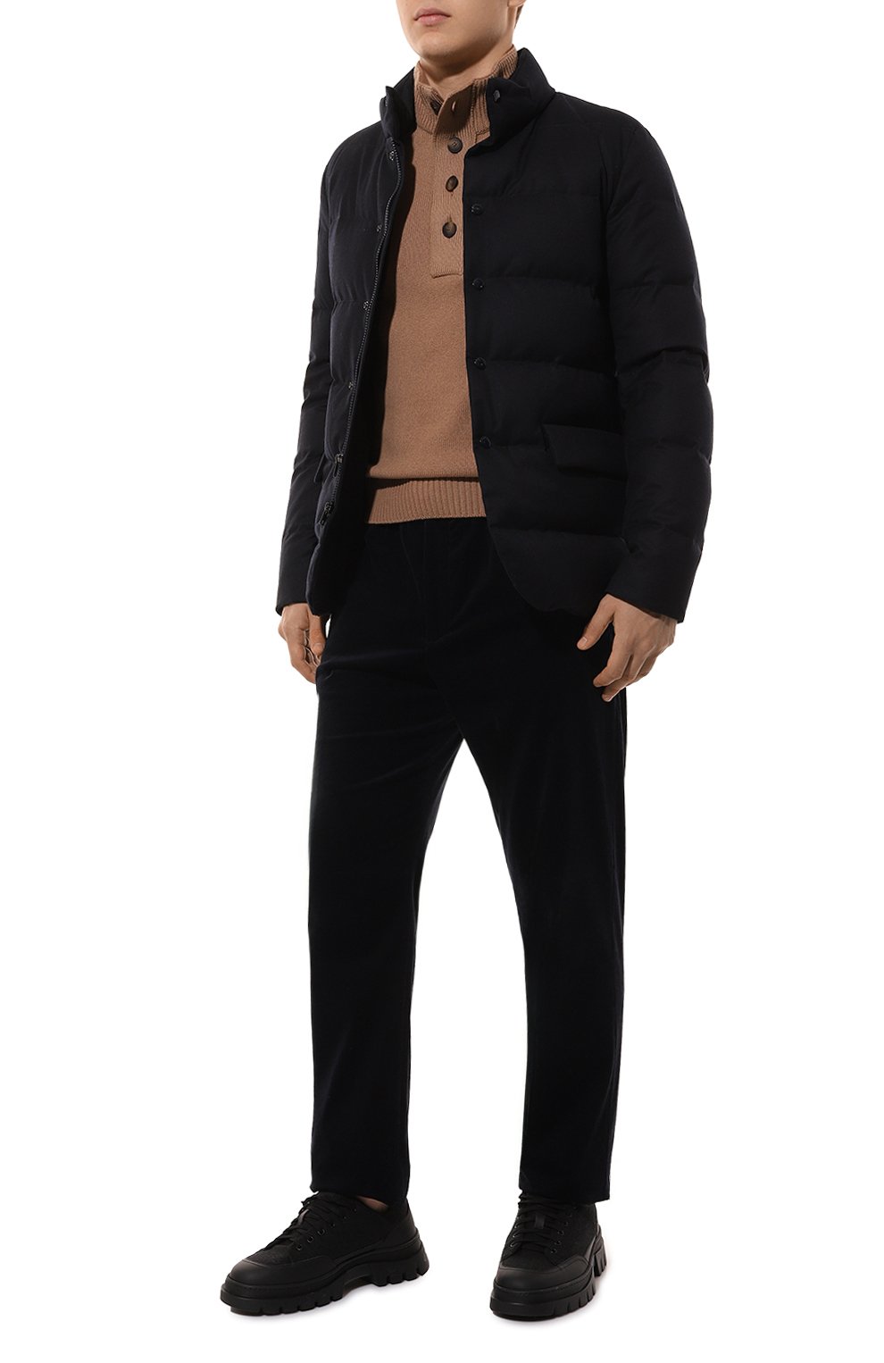 Брюки из хлопка и кашемира AGNONA, арт. T706U6E/VC009E, фото 2