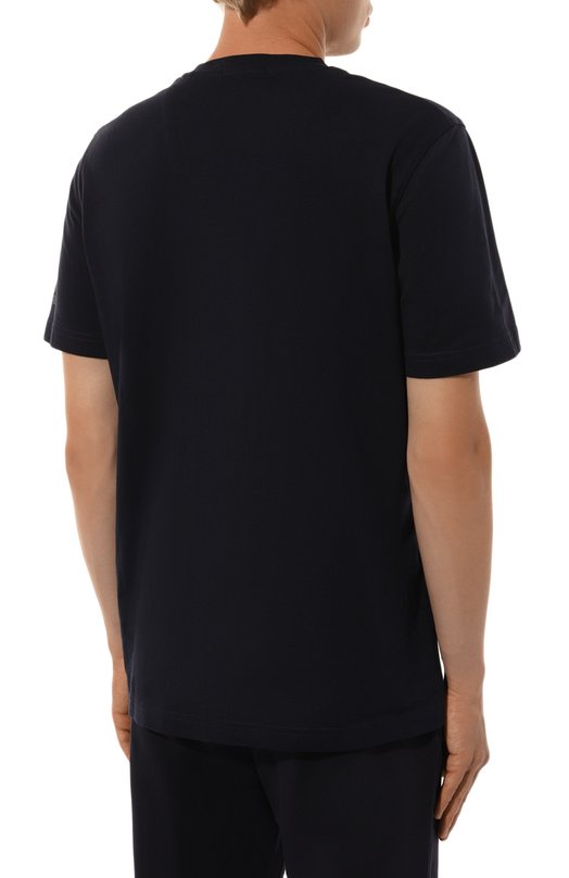 Хлопковая футболка Aeronautica Militare TS2325J641 Синий  TS2325J641 Фото 4